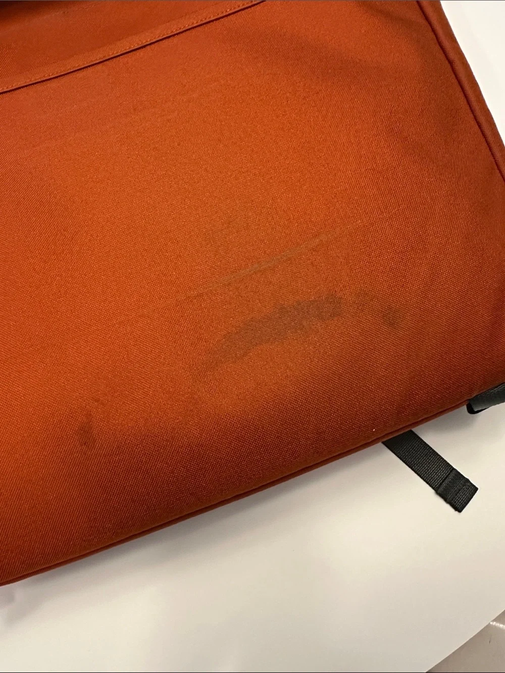 Patagonia Orange Men’s Messenger Bag with Reflective Accent